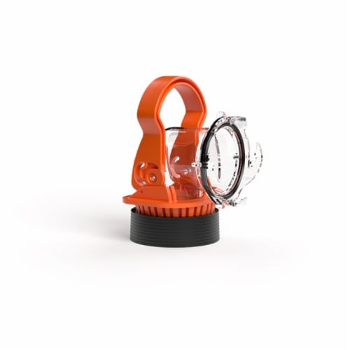Camco Rhino RV Sewer Hose Elbow with Drain Lock Adapter Perspective: front