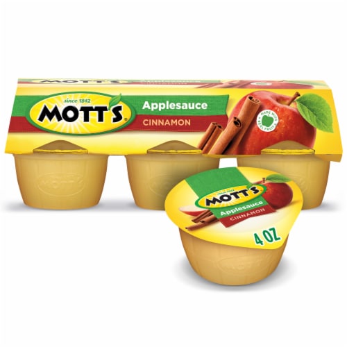 Mott's Cinnamon Applesauce Cups Perspective: front