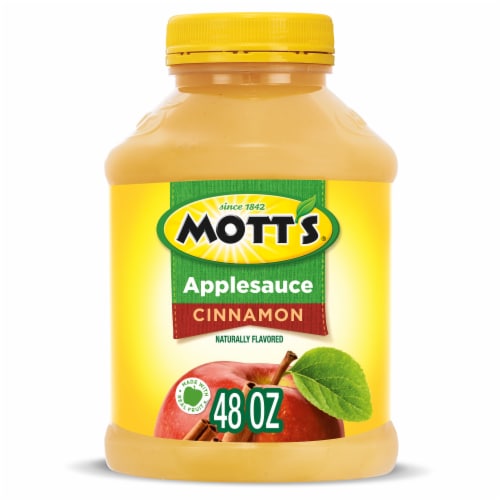 Mott's Cinnamon Applesauce Jar Perspective: front