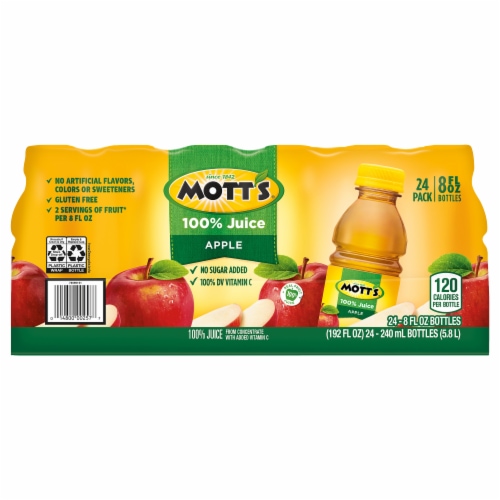 Mott's® 100% Original Apple Juice, 6 bottles / 8 fl oz - Kroger