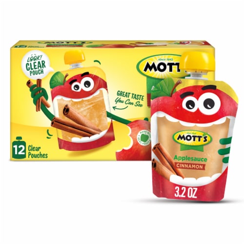 Mott's® Cinnamon Applesauce Pouches Perspective: front