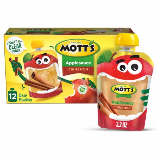 Mott's® Cinnamon Applesauce Pouches Perspective: front