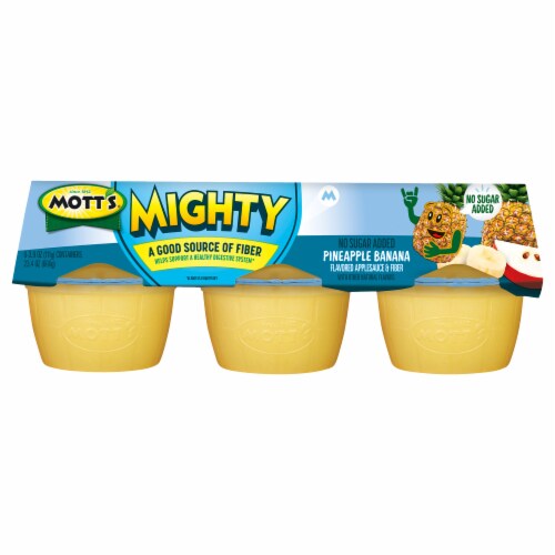 Mott's® Mighty Pineapple Banana Flavored Applesauce Perspective: front