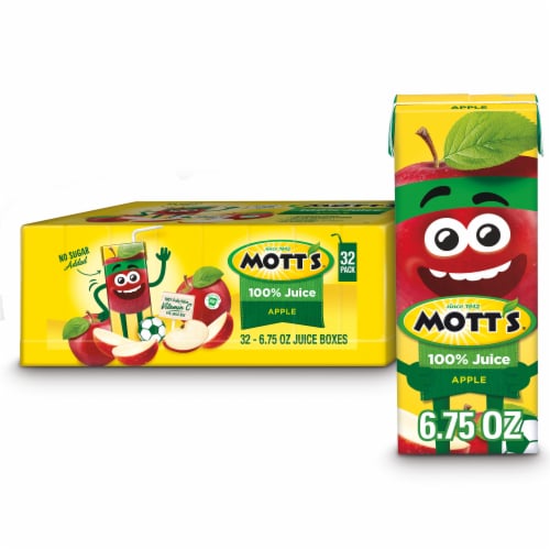 Mott's® 100% Apple Juice Boxes Perspective: front