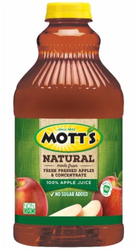 Mott's Natural 100% Apple Juice Perspective: front