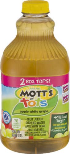 Mott's for Tots Apple White Grape Juice Perspective: front