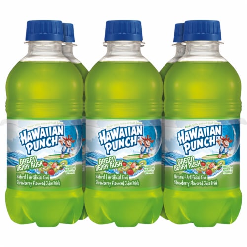 Hawaiian Punch® Green Berry Rush Juice, 6 bottles / 10 fl oz - Pay Less  Super Markets