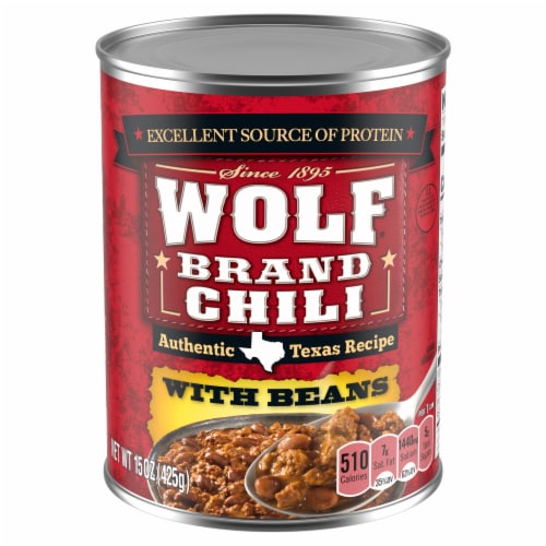 Wolf Brand Chili With Beans Perspective: front
