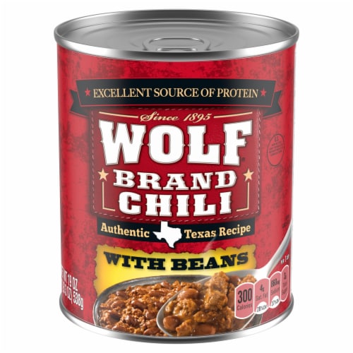 Wolf Brand Chili With Beans Perspective: front