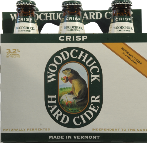 Woodchuck Crisp Hard Cider Bottles Perspective: front