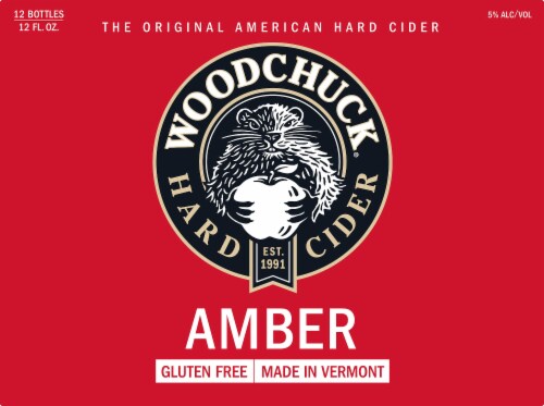 Woodchuck Amber Hard Cider Perspective: front