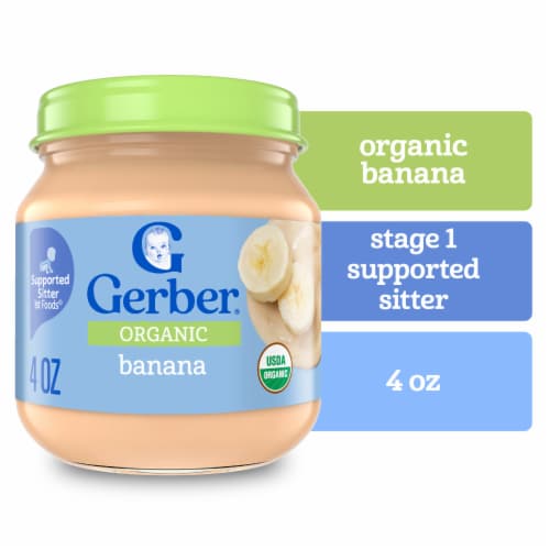 Gerber® Organic 1st Foods Banana Stage 1 Baby Food, 4 oz - Metro Market