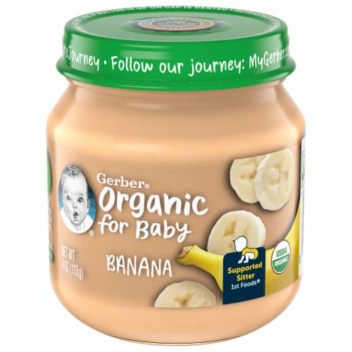 Gerber® Organic 1st Foods Banana Stage 1 Baby Food Perspective: front