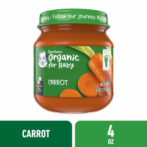 Gerber Organic 1st Foods Carrot Stage 1 Baby Food 4 Oz Food 4 Less