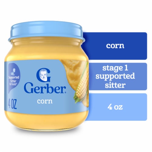 Gerber 1st Foods Natural for Baby Baby Food Corn Perspective: front