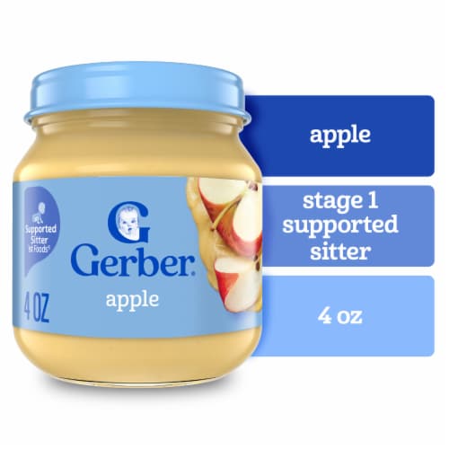 Gerber® Natural 2nd Foods Apple Stage 2 Baby Food, 4 oz - Pay Less Super  Markets