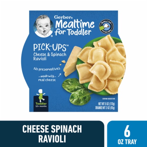 Gerber® Pick-ups Cheese & Spinach Ravioli Toddler Meal Perspective: front