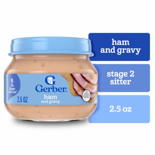 Gerber® 2nd Foods Ham and Gravy Stage 2 Baby Food, 2.5 oz - Kroger