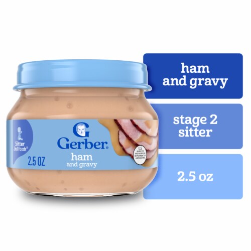 Gerber 2nd Foods Ham and Gravy Perspective: front