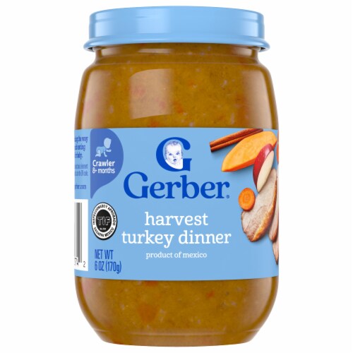 Gerber® Mealtime for Baby Harvest Turkey Dinner Baby Food Perspective: front