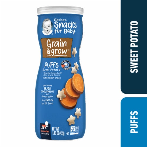 Gerber® Crawler Sweet Potato Puffs Snacks for Baby Perspective: front
