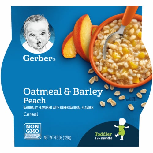 Gerber Oatmeal Barley Peach Toddler Cereal 4.5 oz Fry s Food
