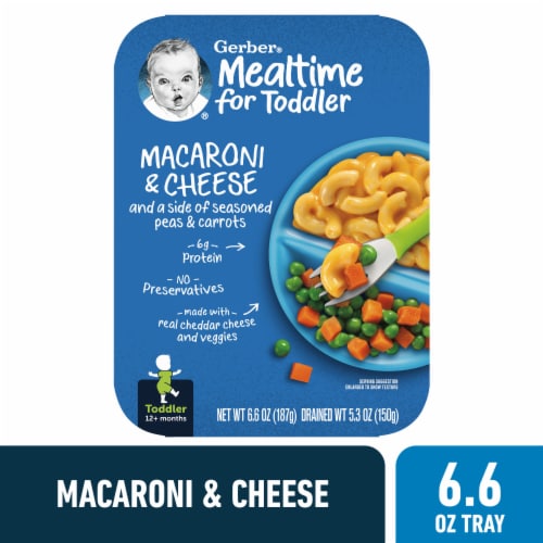 Gerber® Toddler Macaroni & Cheese with Seasoned Peas & Carrots Lil’ Entree