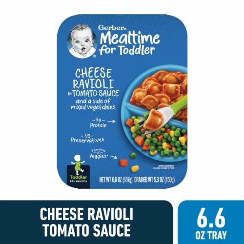 Gerber® Toddler Cheese Ravioli in Tomato Sauce Meals Perspective: front