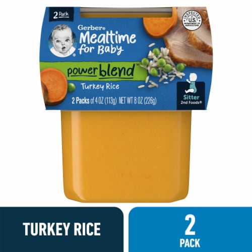 Gerber® 2nd Foods Turkey Rice Dinner Stage 2 Baby Food