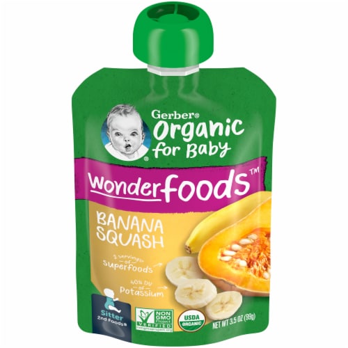 Gerber® Organic 2nd Foods Banana Squash Stage 2 Baby Food, 3.5 oz ...