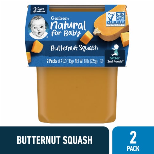 Gerber® 2nd Foods Butternut Squash Baby Food Tubs