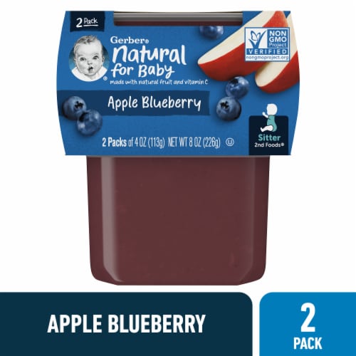 Gerber® 2nd Foods Apple Blueberry Stage 2 Baby Food