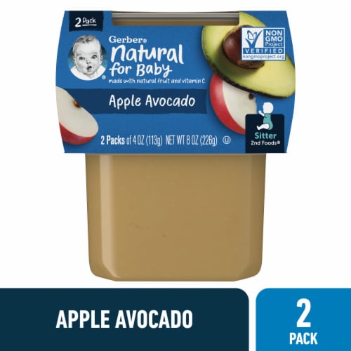 Gerber® 2nd Foods Apple Avocado Stage 2 Baby Food 2 Ct 4 Oz Kroger