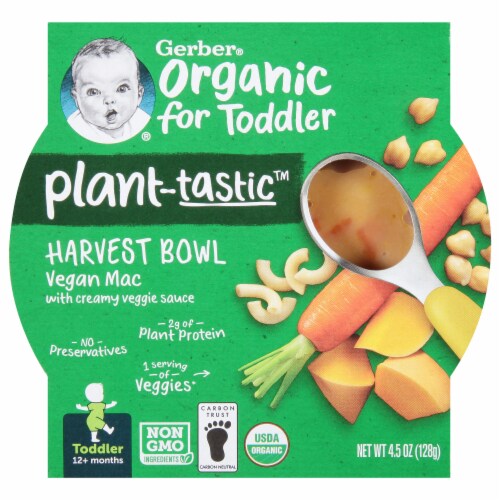 Gerber® Organic for Toddler Plant-tastic™ Mediterranean Style Medley Harvest Bowl Perspective: front
