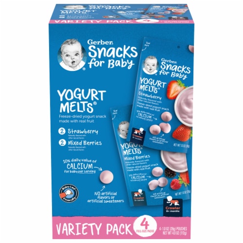 Gerber® Yogurt Melts® Freeze-Dried Yogurt Snacks Perspective: front