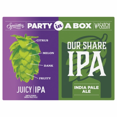 Wasatch Brewery Party In A Box Duo Pack IPA Perspective: front
