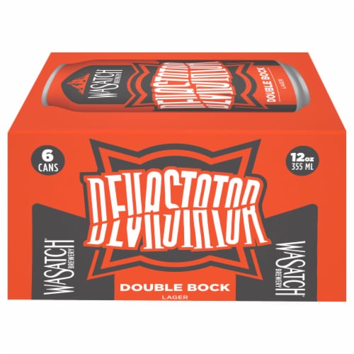 WaSatch Brewery Devastator Double Bock Lager Perspective: front