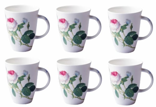 Roy Kirkham ER23103 90 mm Palace Garden Louise Mugs, Multi Color - Set of 6 Perspective: front
