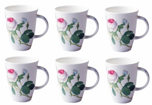 Roy Kirkham ER23103 90 mm Palace Garden Louise Mugs, Multi Color - Set of 6 Perspective: front