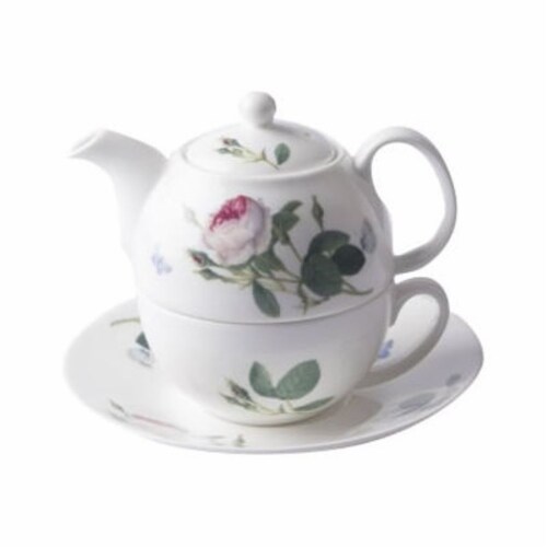 Roy Kirkham ER30103 90 mm Palace Garden Tea for One Teapot with Tea Cup & Saucer, Multi Color Perspective: front