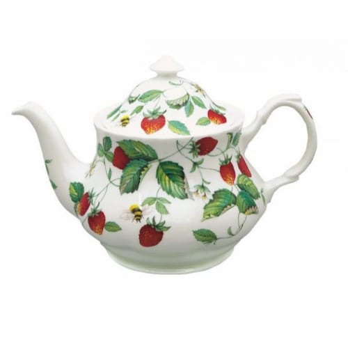 Roy Kirkham 130 ml English Rose Pink Large Teapot, Multi Color Perspective: front