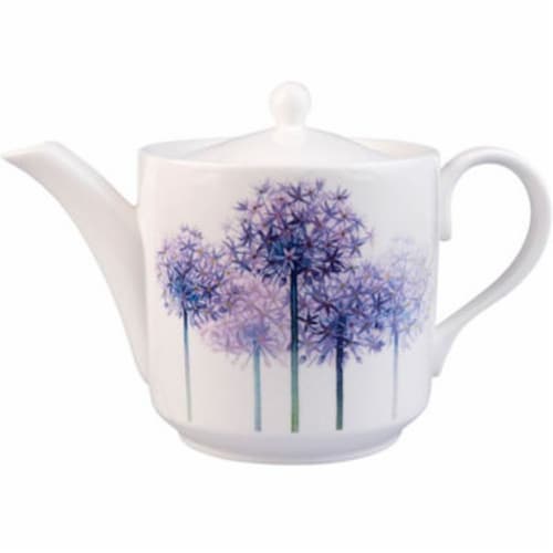 Roy Kirkham 130 ml Floral Alliums Large Teapot, Multi Color Perspective: front