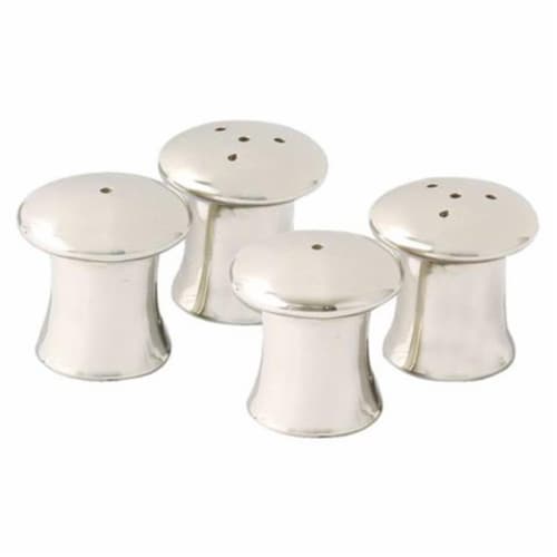 Leeber 83042 Elegance Mushroom Salt & Pepper Shakers, 1.5 x 1.25 dia. - Set of 4 Perspective: front