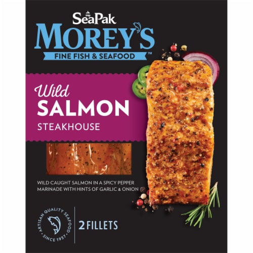 Morey's Steakhouse Wild Salmon Perspective: front