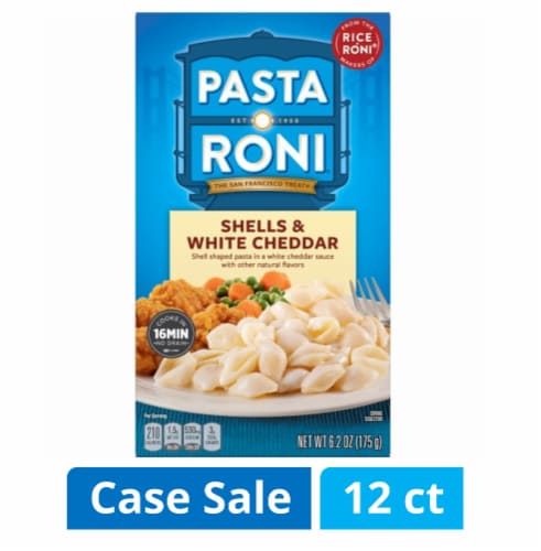 Pasta Roni® Shells & White Cheddar Case Lot Sale Perspective: front