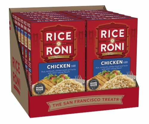 Rice-A-Roni® Chicken Rice Mix Case Lot Sale Perspective: front