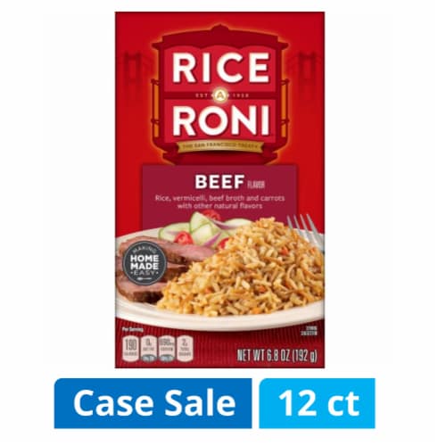 Rice-A-Roni® Beef Rice Case Lot Sale Perspective: front