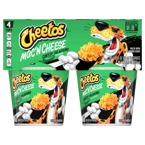 Cheetos Cheesy Jalapeno Mac'N Cheese Pasta Perspective: front