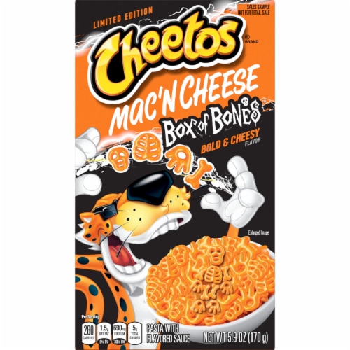 Cheetos® Mac'n Cheese Box of Bones Bold & Cheesy Flavor Pasta Mix Perspective: front