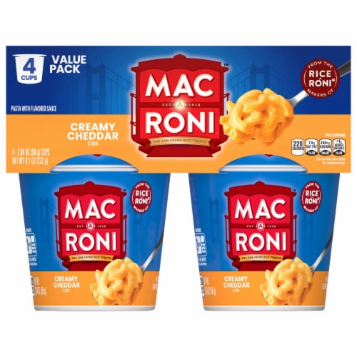 Mac A Roni Creamy Cheddar Cups Perspective: front